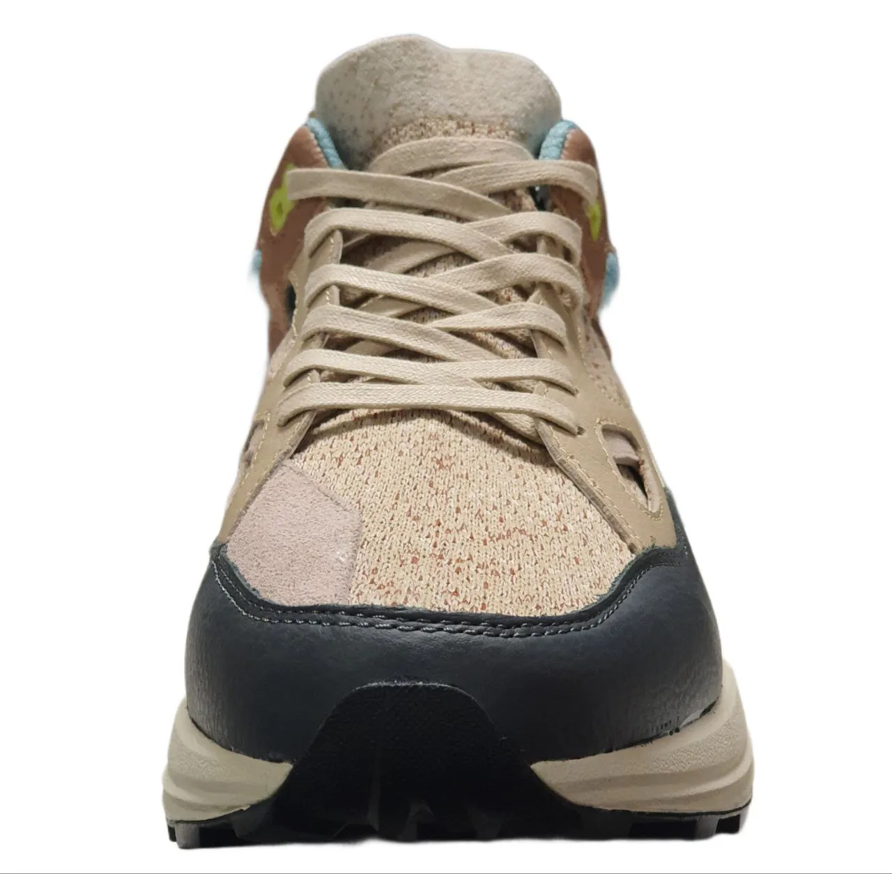 BRANDBLACK Men's Beige Colorblock Aura High Top Lace Up Sneakers #421BB 10 NWB