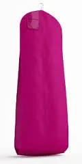 Breathable Zippered Garment Bag - White, Fuchsia or Turquoise