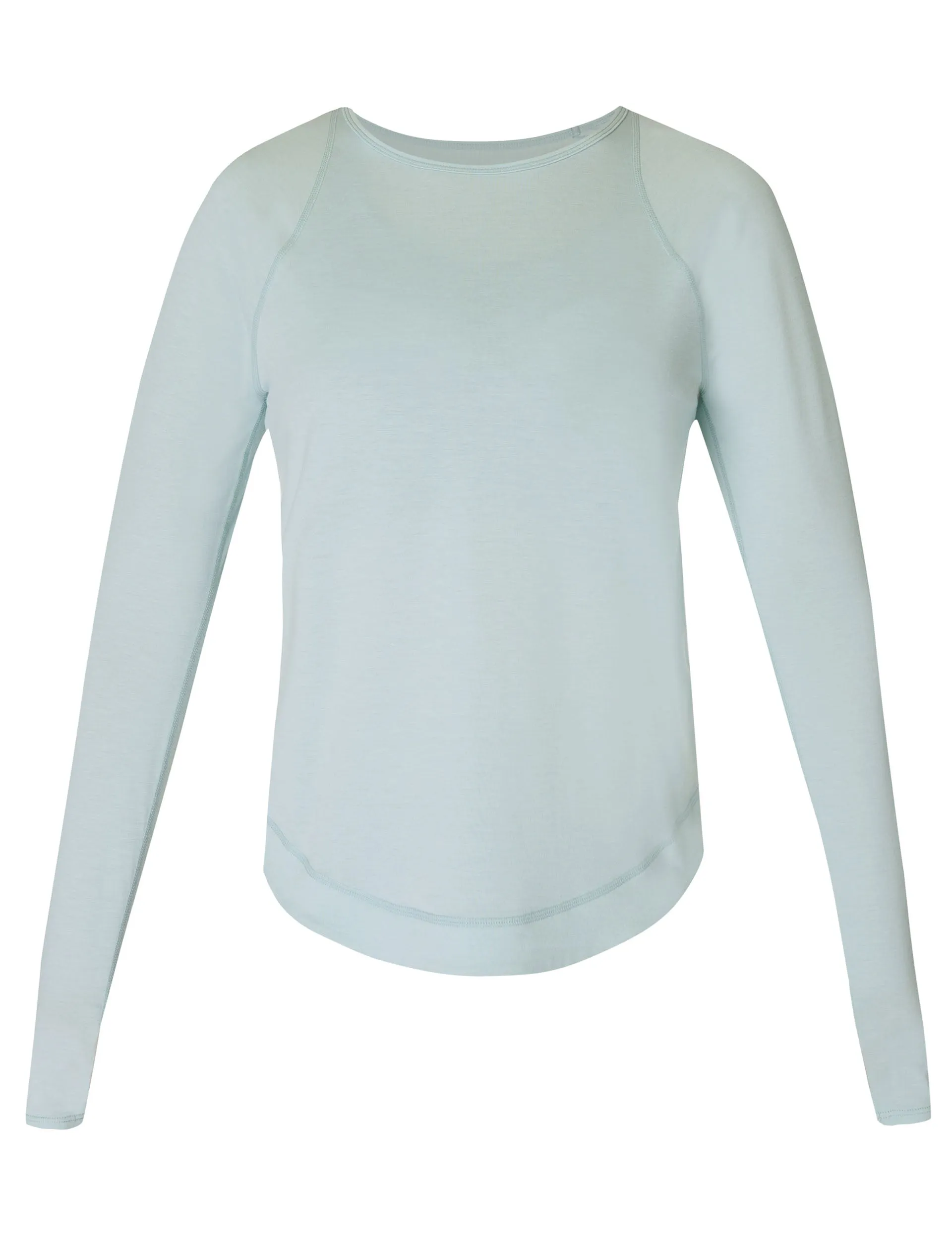 Breathe Easy Running Long Sleeve Top - Muted Teal Blue
