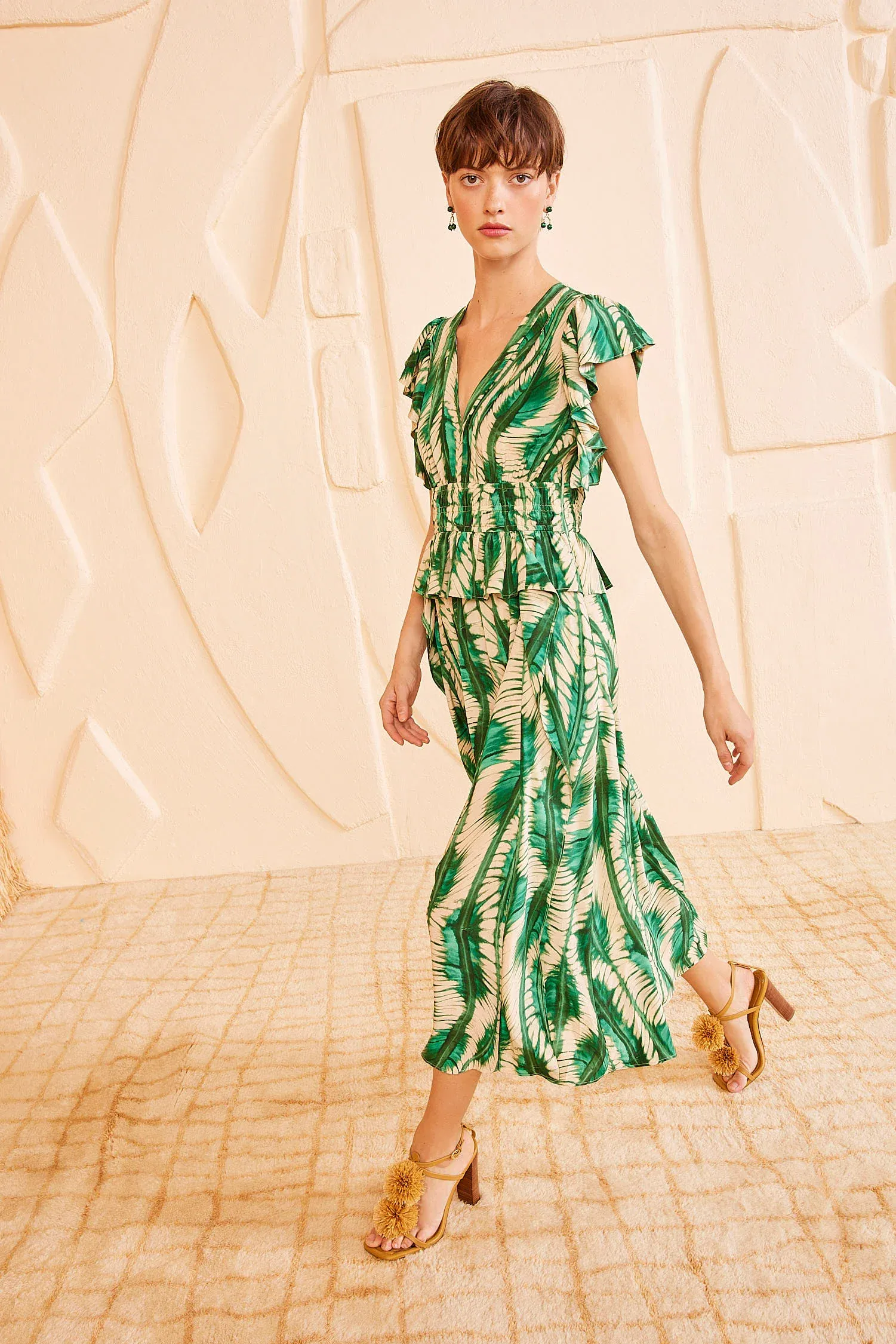 BRIELLE DRESS IN ACACIA