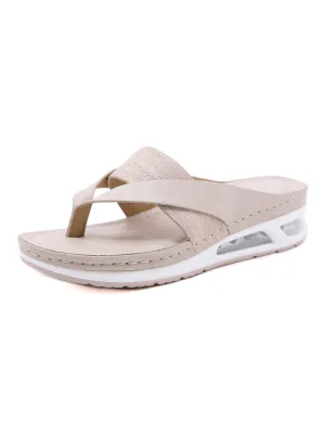 Brinkley Relief T-Strap Flip Flop - Nude