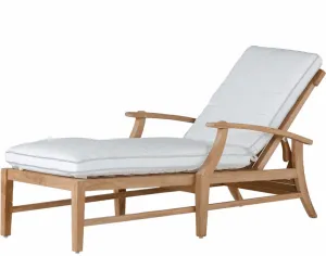 Cape Cod Chaise Lounge - Natural Teak