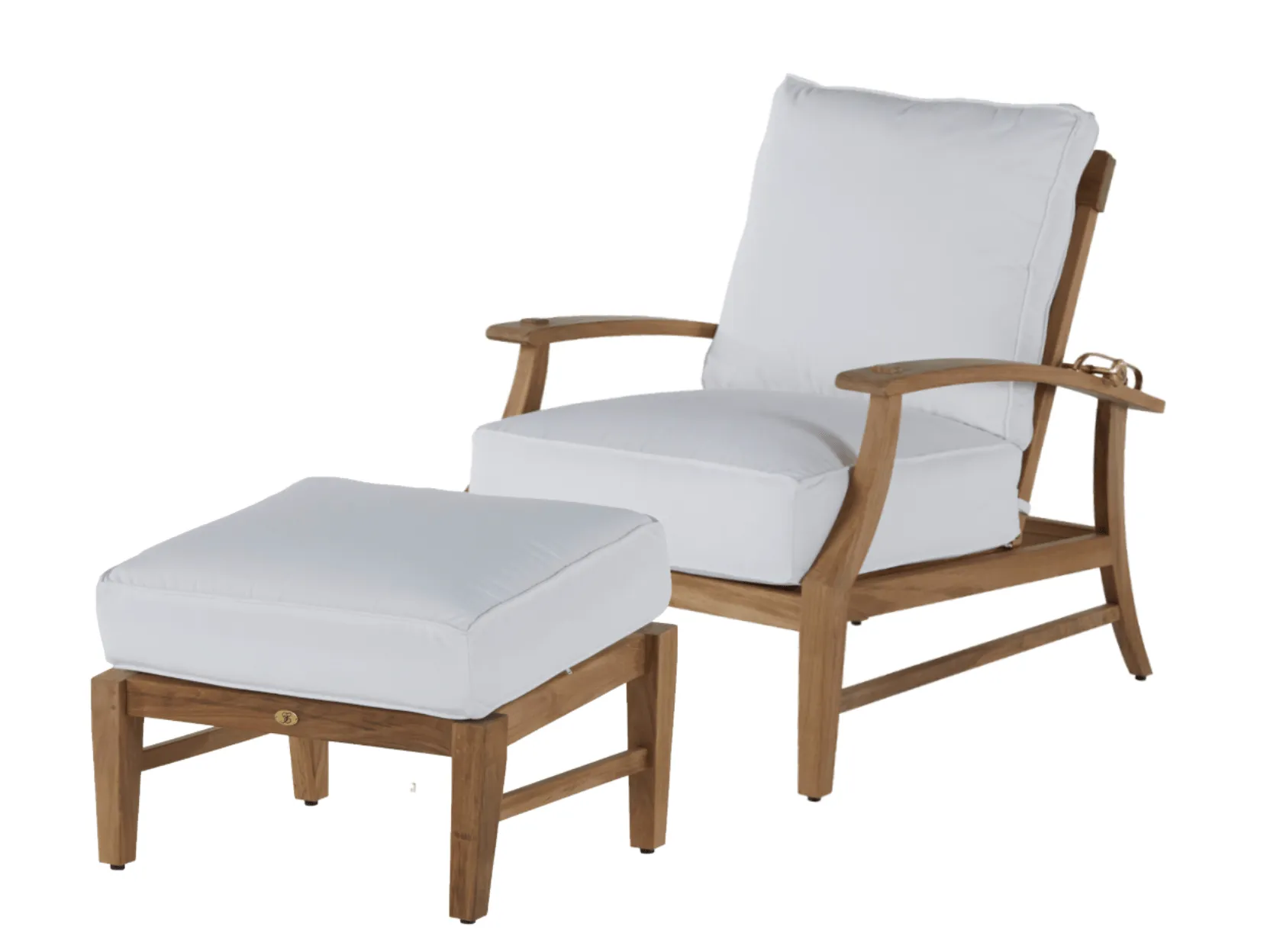 Cape Cod Ottoman - Natural Teak