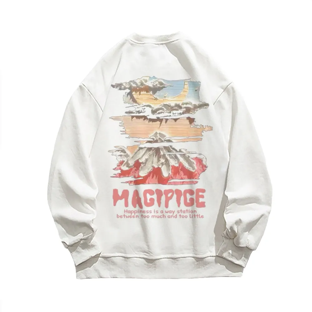 Casual Comic Volcano Sweatshirt