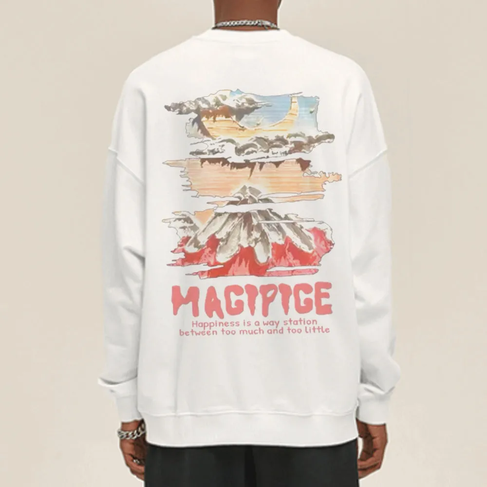 Casual Comic Volcano Sweatshirt