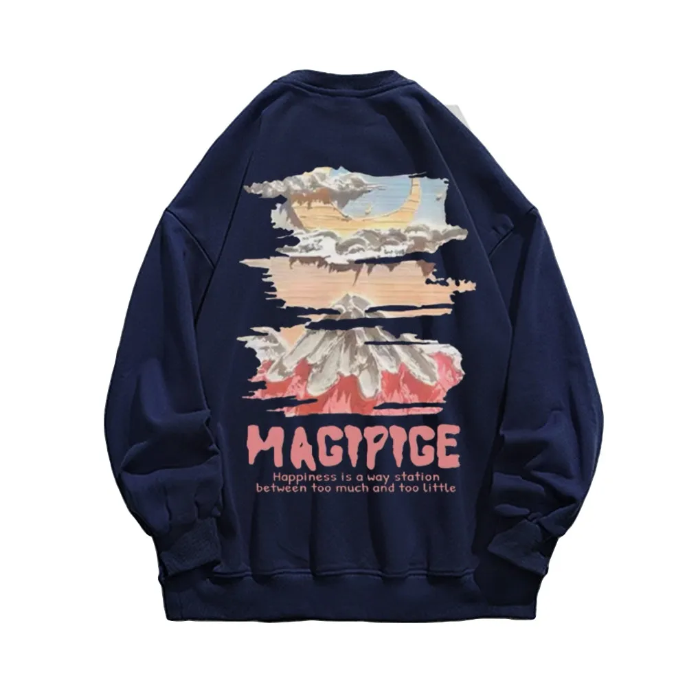 Casual Comic Volcano Sweatshirt