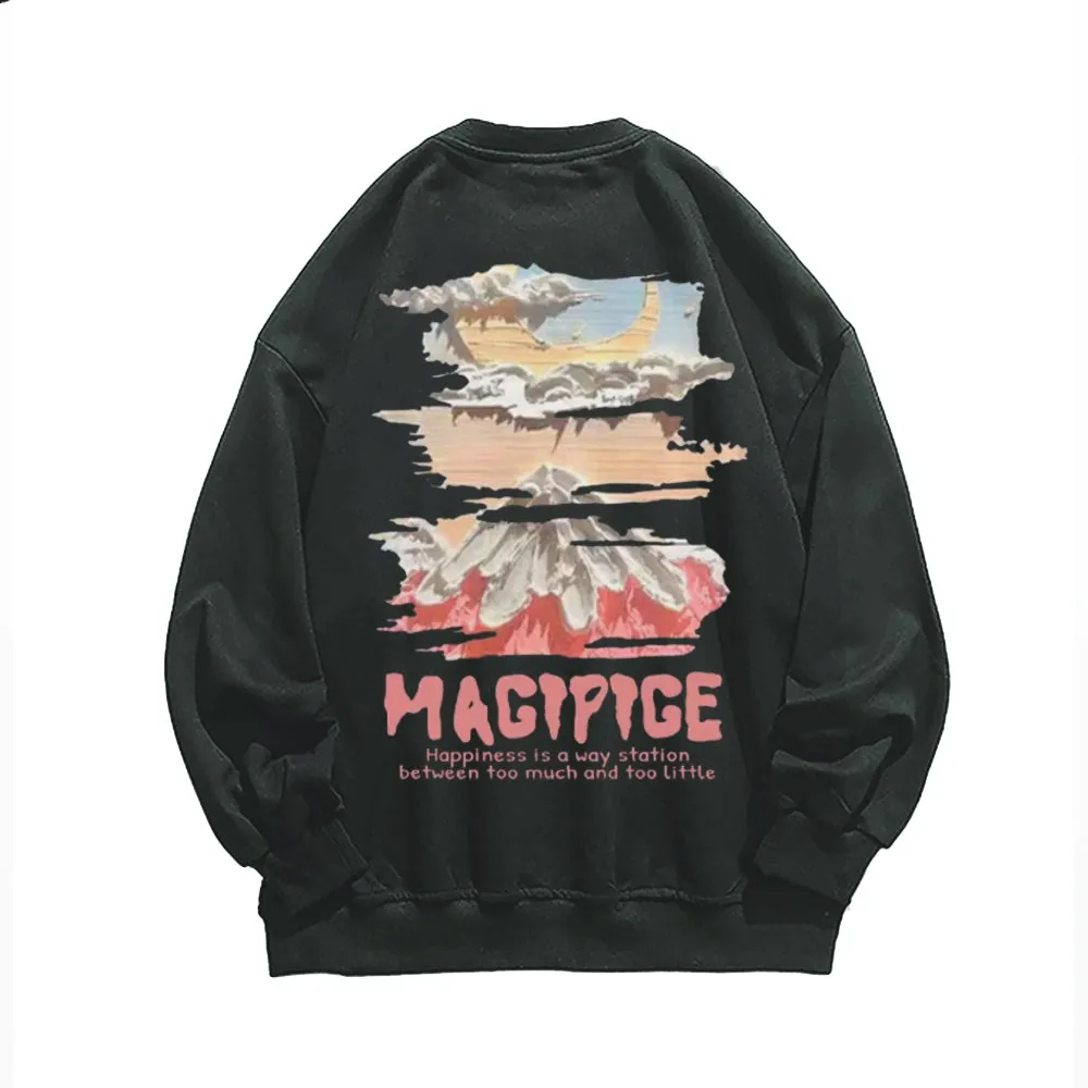 Casual Comic Volcano Sweatshirt