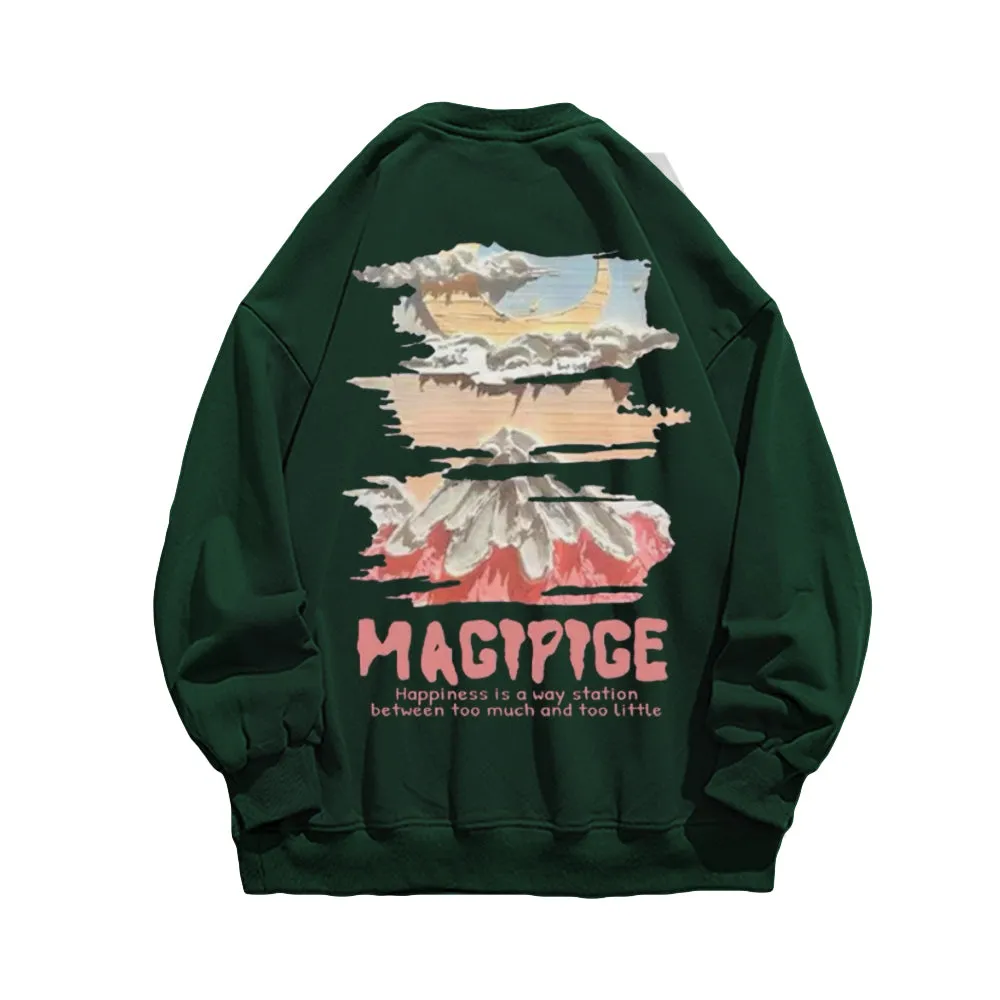 Casual Comic Volcano Sweatshirt