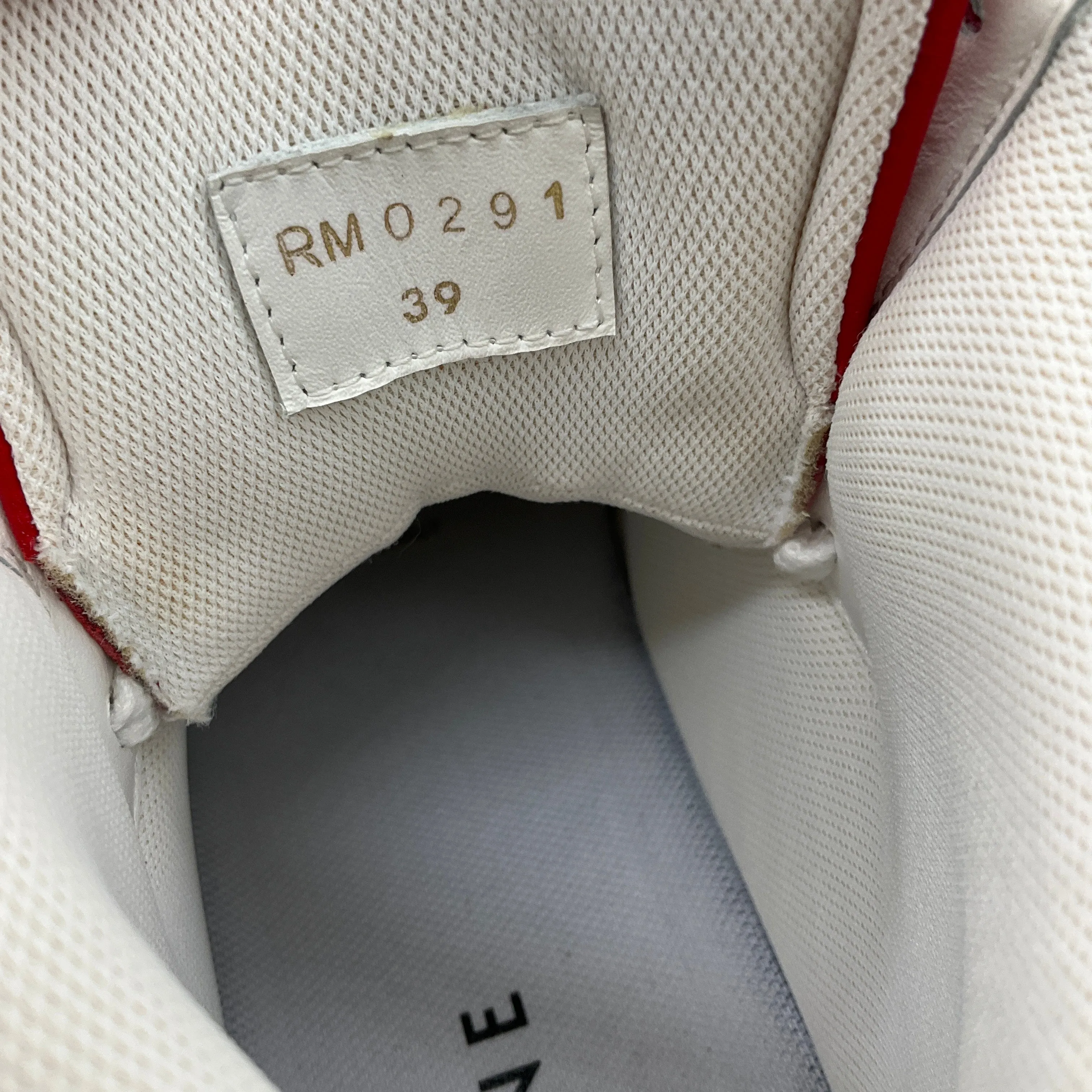 Celine Optic White / Red Spring 2022 Calfskin CT-01 Z High Top Trainer