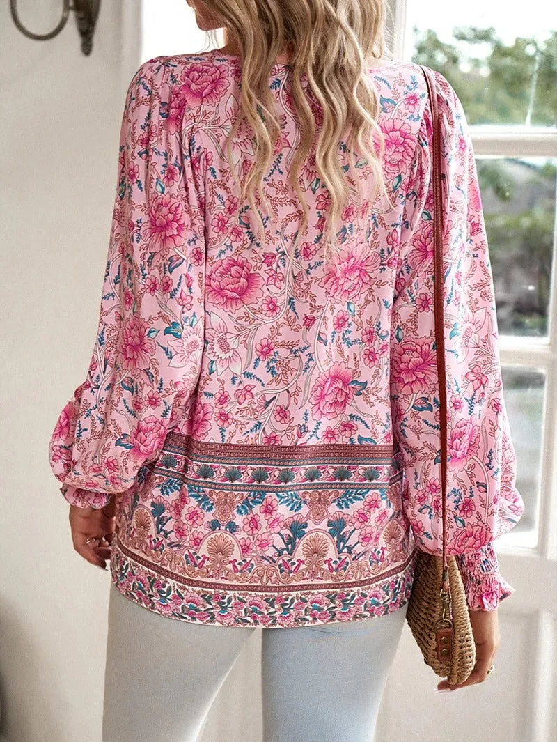 Charisse – Classy Women's Printed Blouse