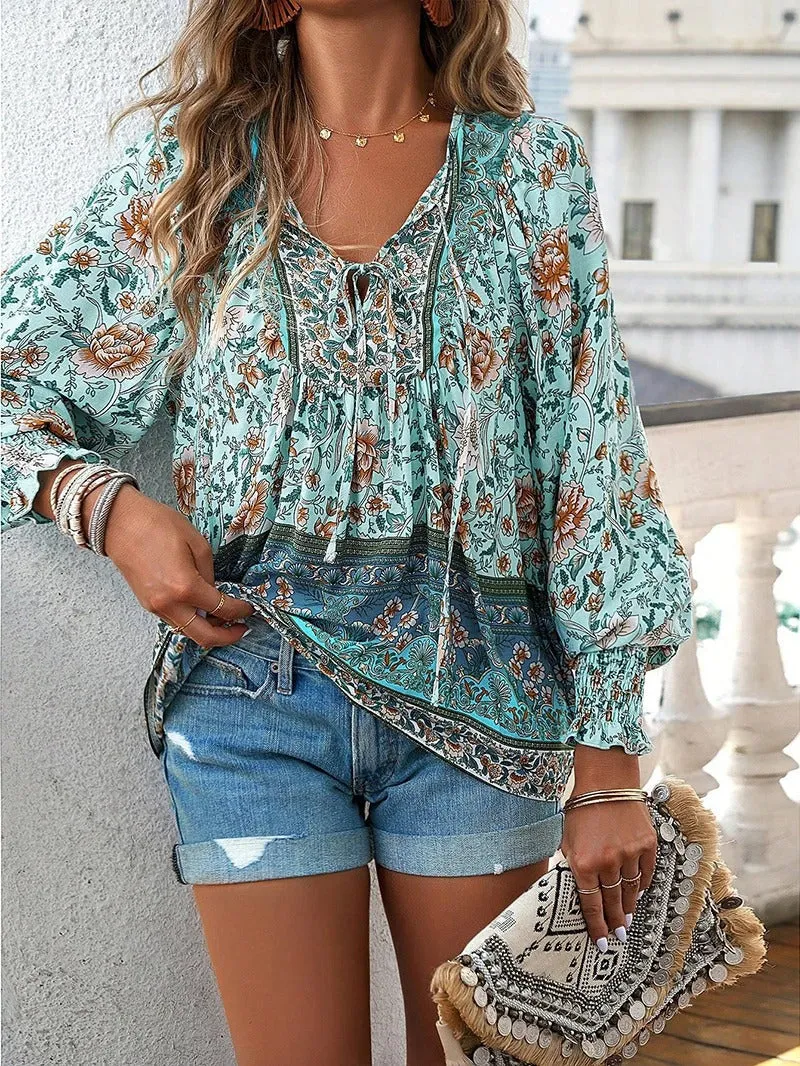 Charisse – Classy Women's Printed Blouse