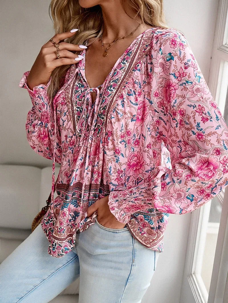 Charisse – Classy Women's Printed Blouse