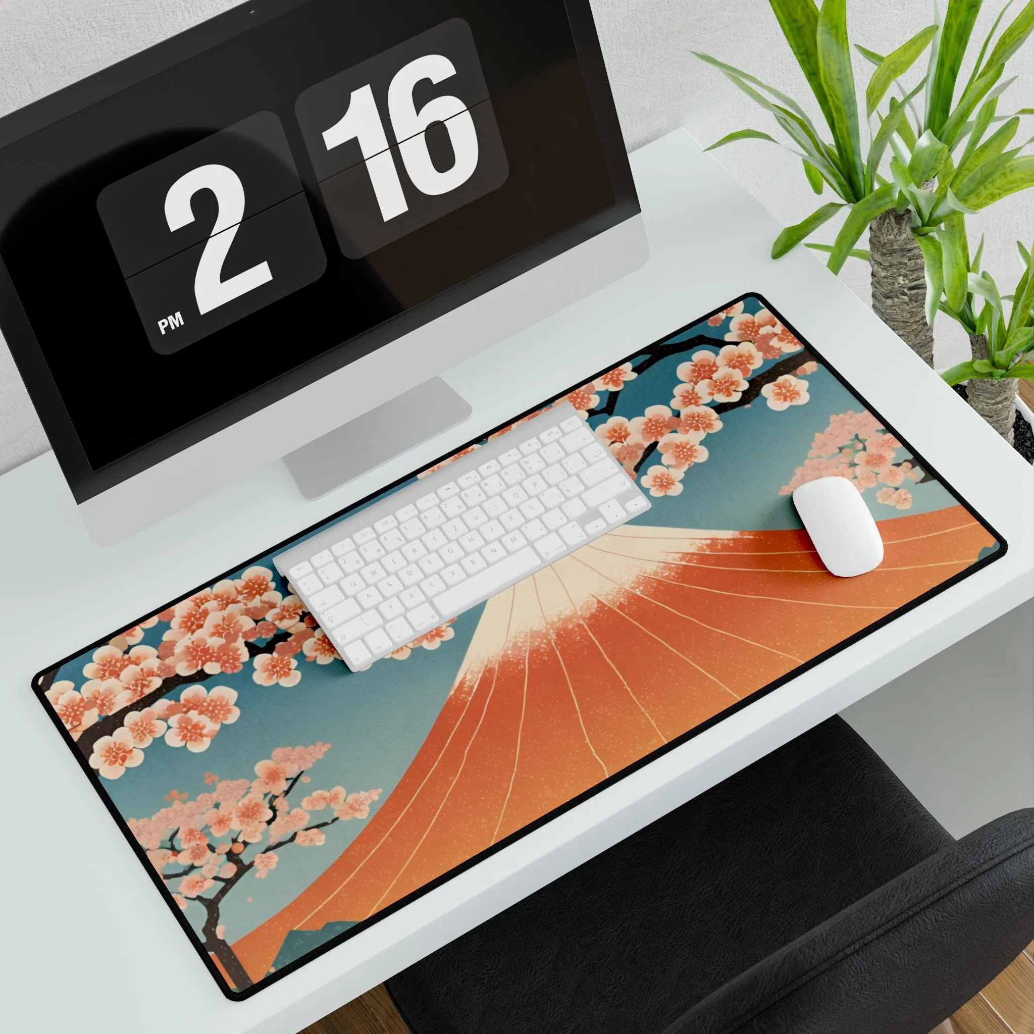 Cherry Blossom Majesty Desk Mat | Large Mousepad for Work & Gaming