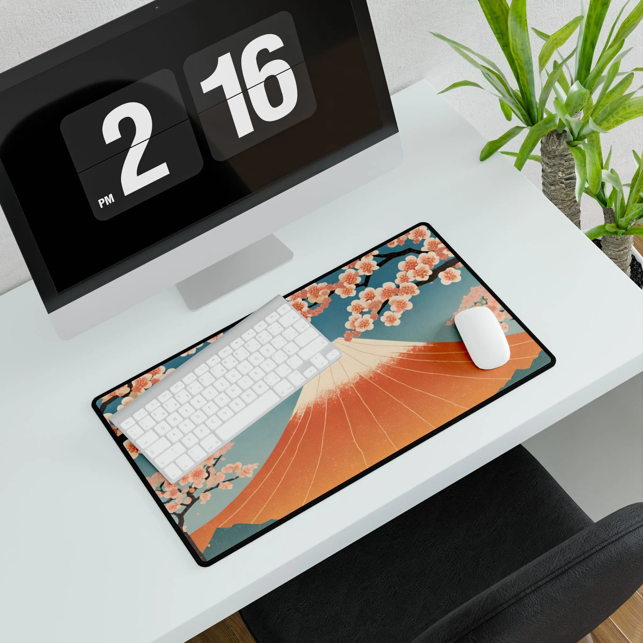 Cherry Blossom Majesty Desk Mat | Large Mousepad for Work & Gaming