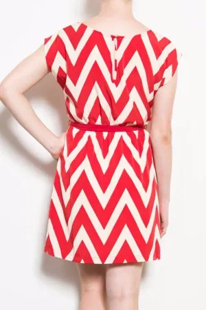 Chevron Blouse Dress