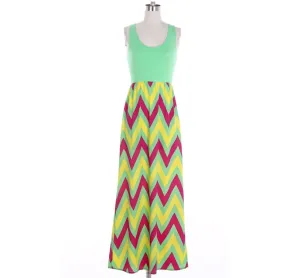 Chevron Maxi Dress