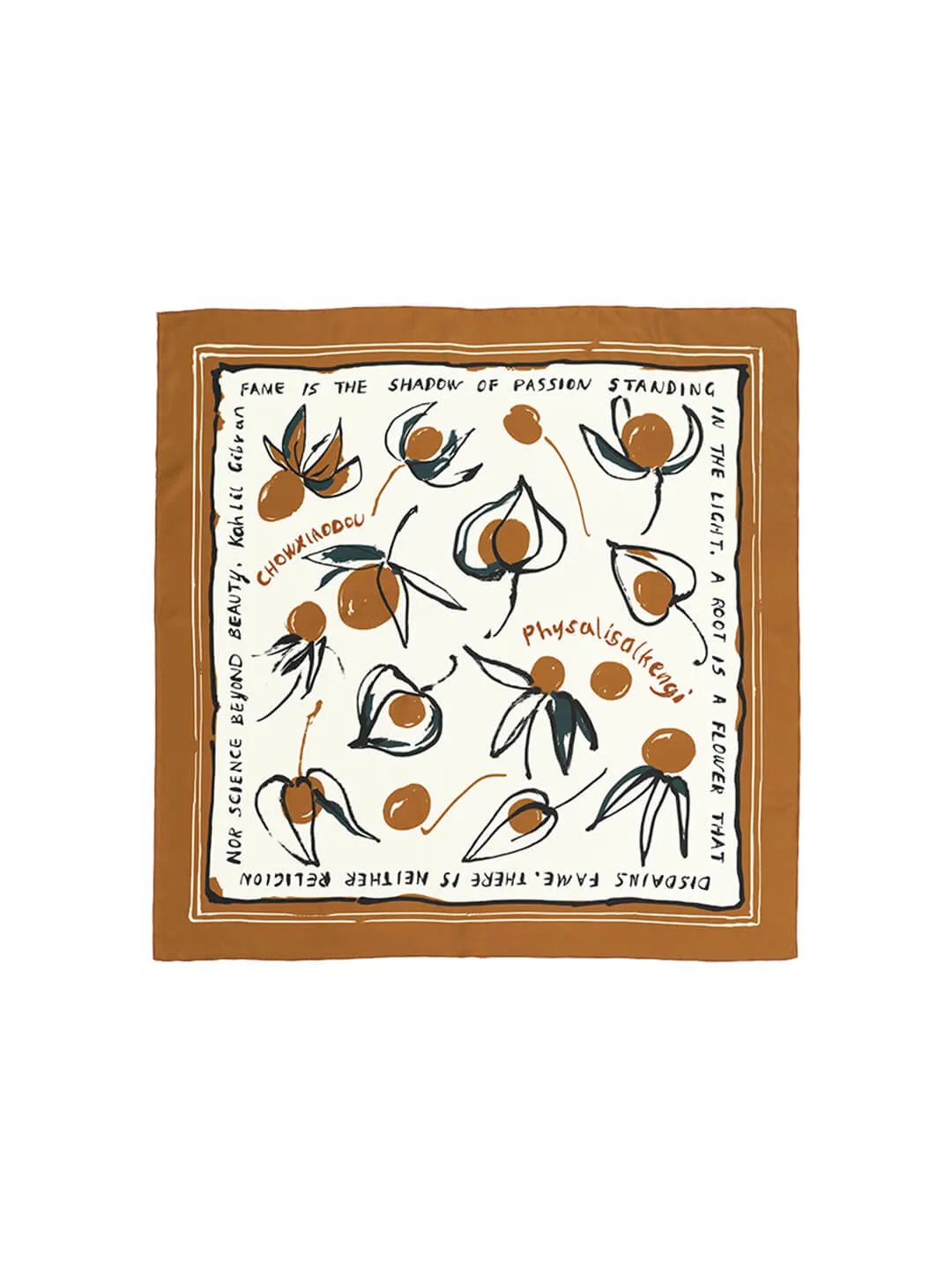 Chowxiaodou Rainbow Girl Twill Silk Square Scarf