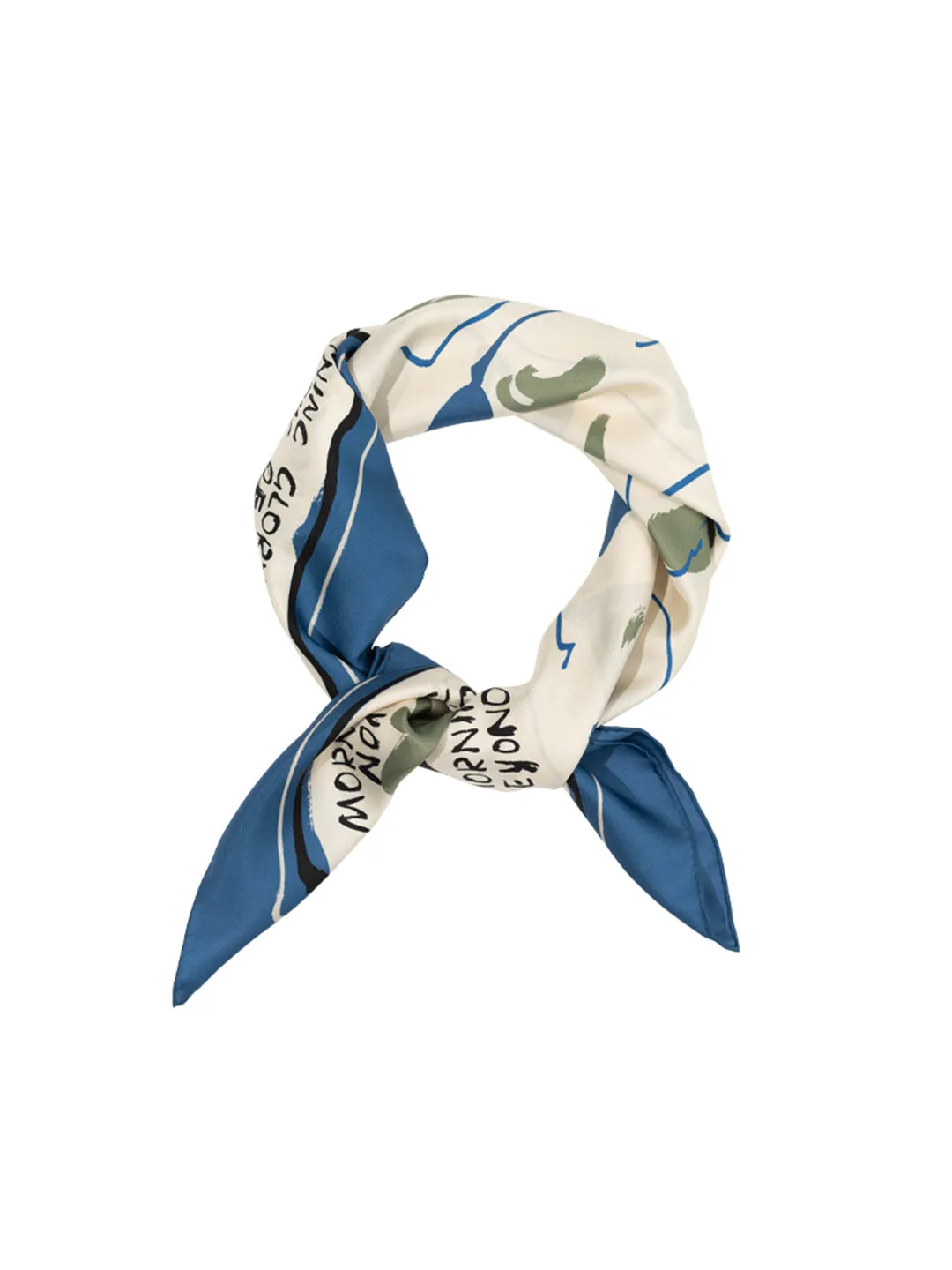 Chowxiaodou Rainbow Girl Twill Silk Square Scarf
