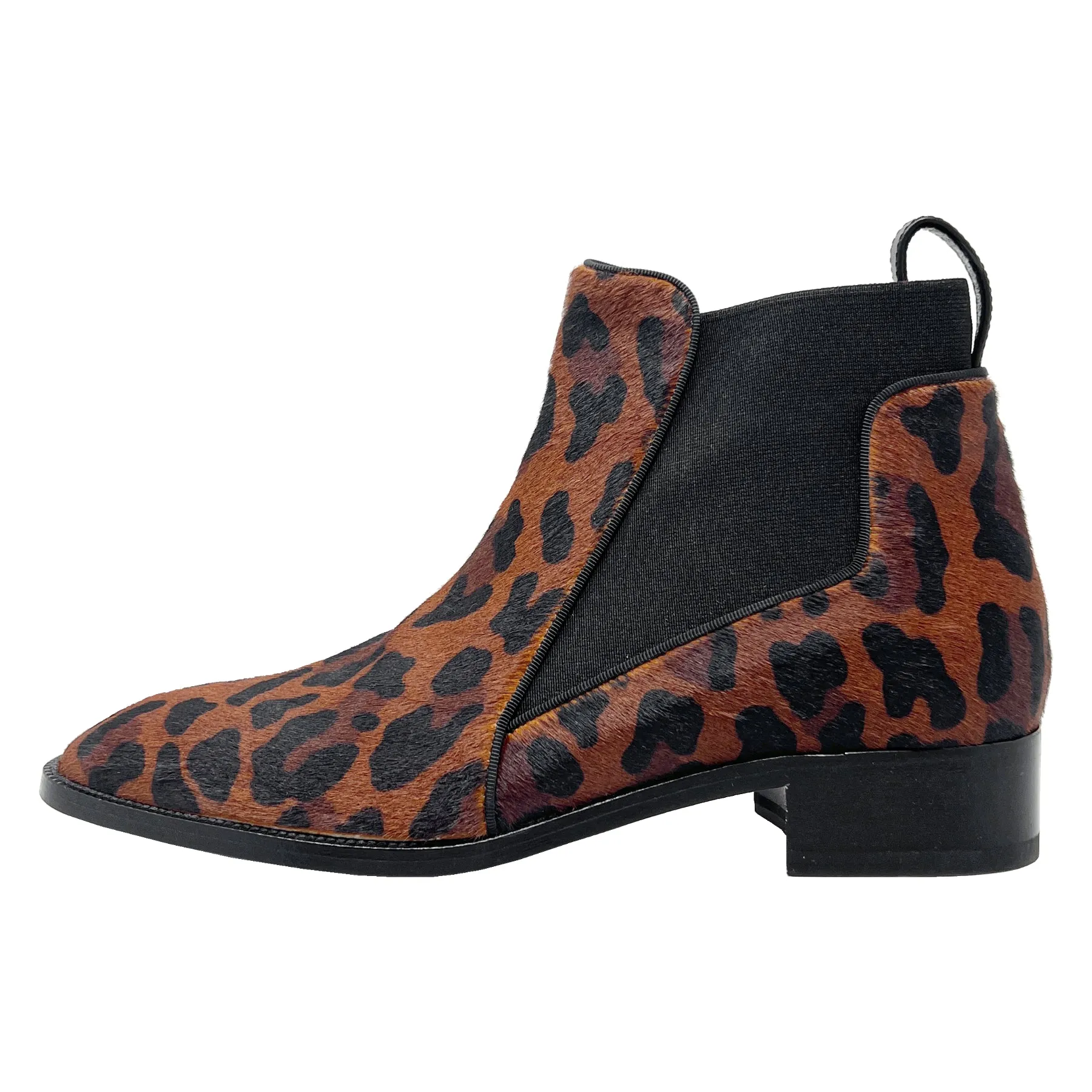 Christian Louboutin Marnmada Leopard Calf Hair Ankle Boots Size EU 38.5