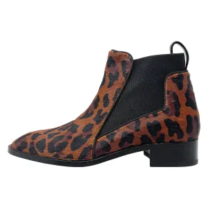 Christian Louboutin Marnmada Leopard Calf Hair Ankle Boots Size EU 38.5