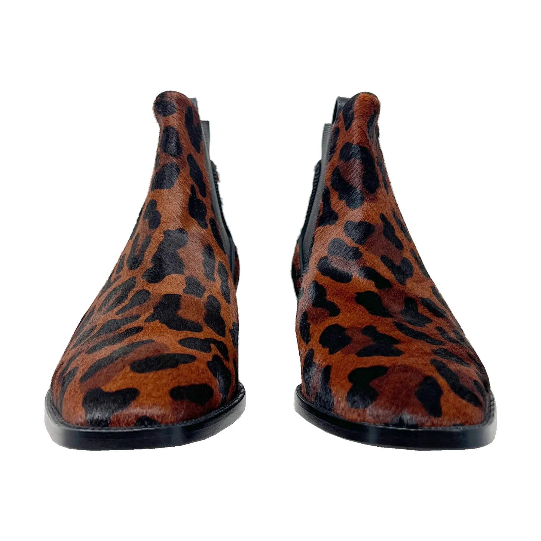 Christian Louboutin Marnmada Leopard Calf Hair Ankle Boots Size EU 38.5