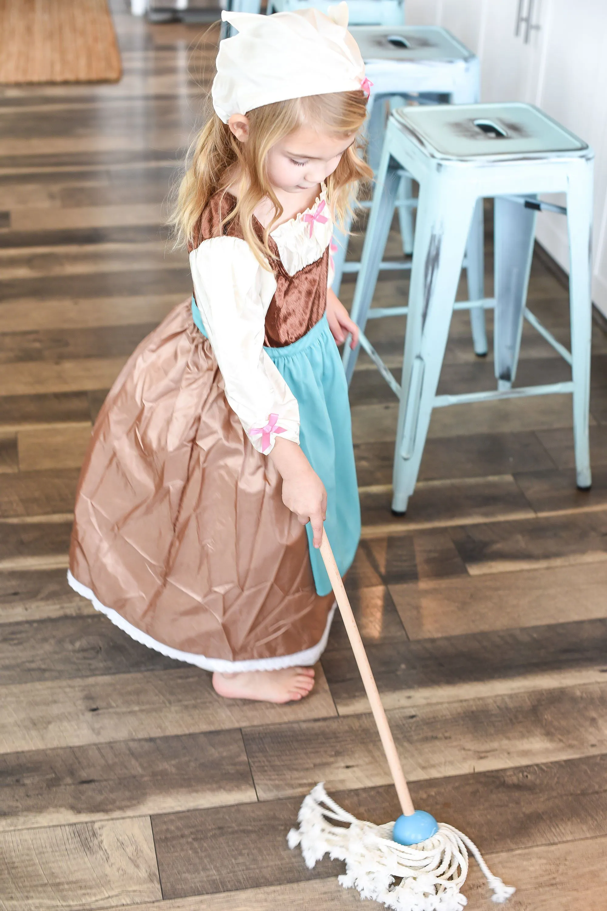 Cinderella Day Dress with Scarf