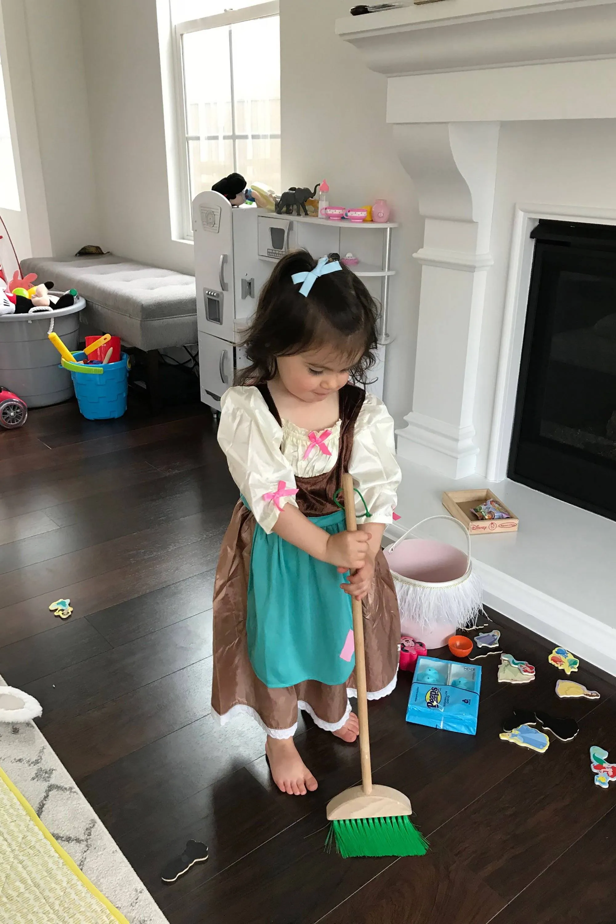 Cinderella Day Dress with Scarf