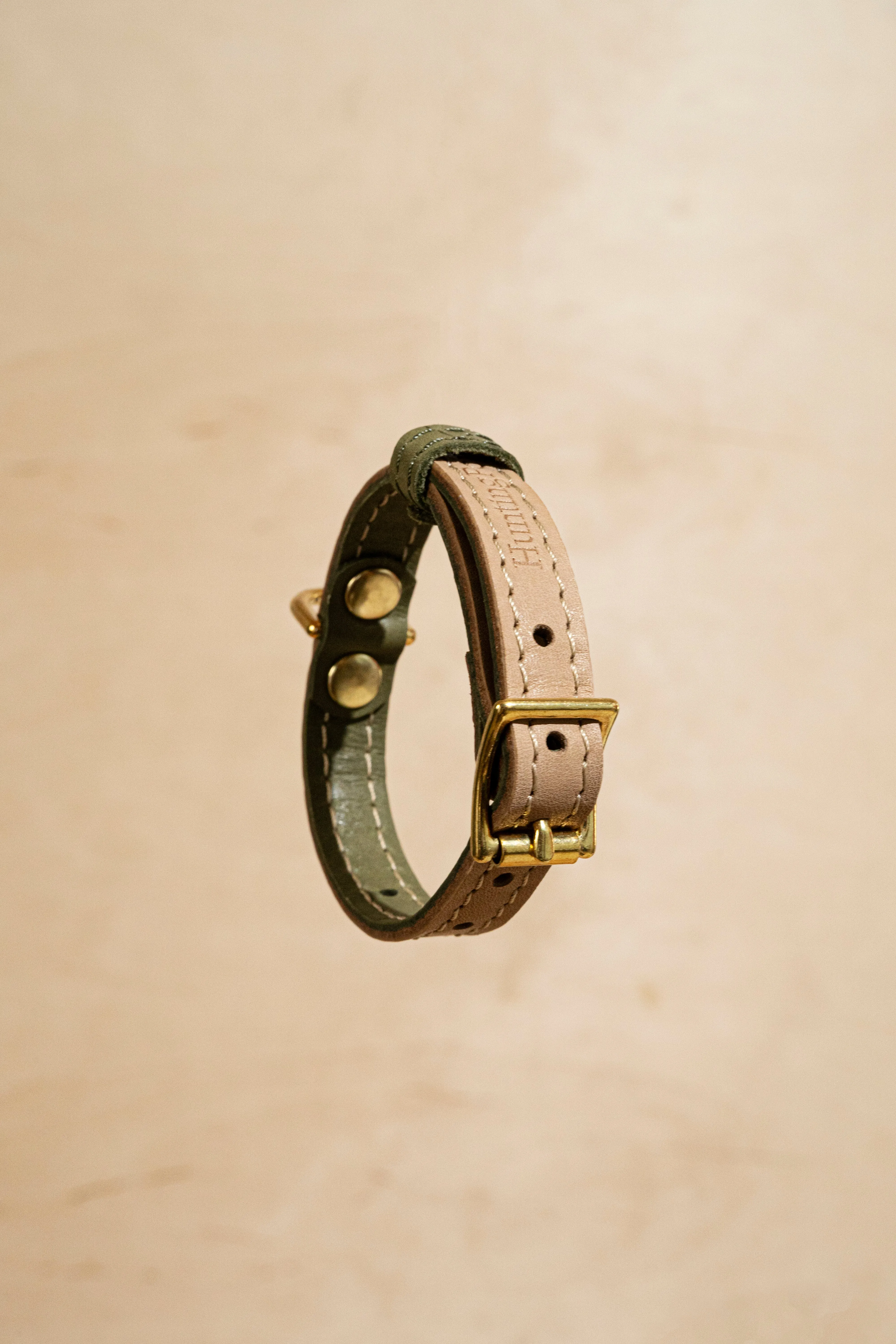 Collar Pony-Walkony, Green and Beige
