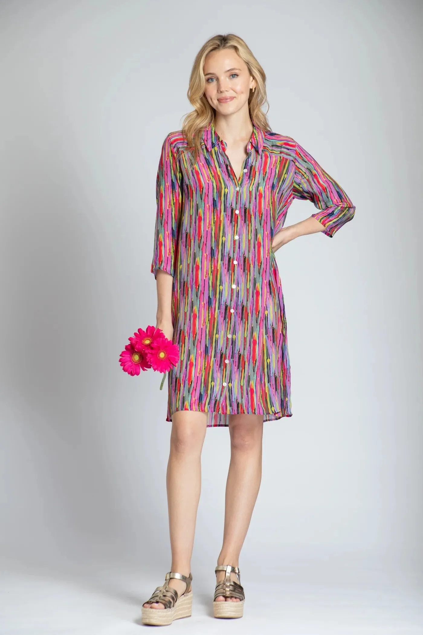 Colour Play Print - Shirt Dress