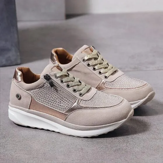 ComfortStride™ | Women's Orthopedic Sneakers | Breathable Fabric, Zipper Closure & Supportive Design