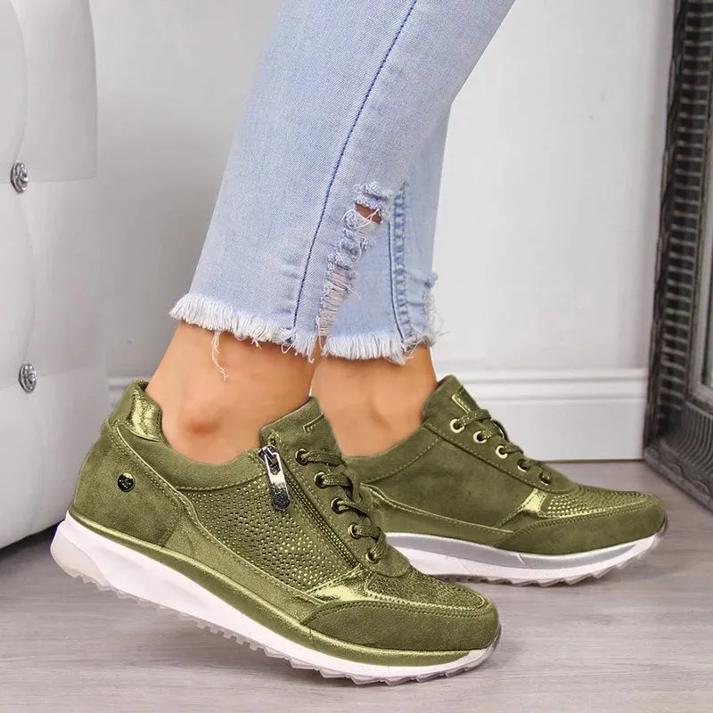 ComfortStride™ | Women's Orthopedic Sneakers | Breathable Fabric, Zipper Closure & Supportive Design