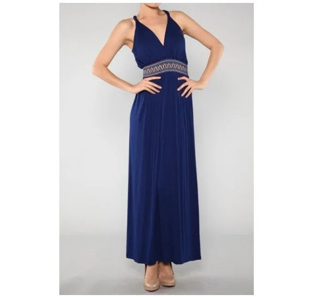 Coral Boho Maxi Dress