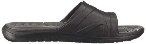 crocs Unisex Adult Reviva Black/Slate Grey Sliders-4 Men/ 5 UK Women (M5W7) (205546-0DD)