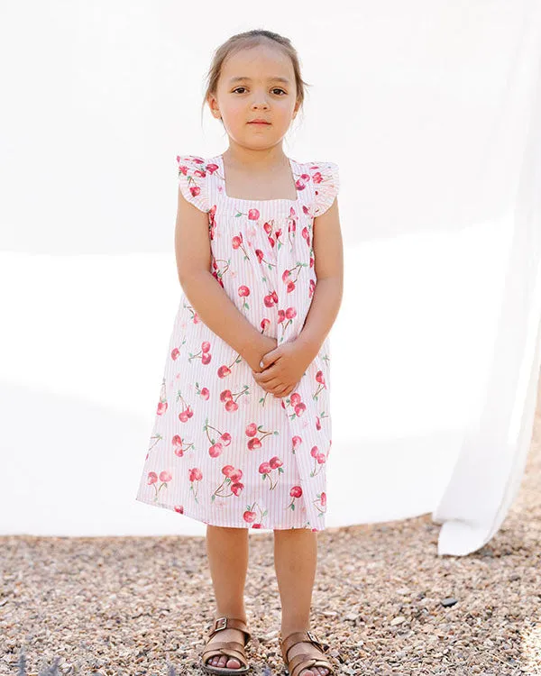 Cruise Dress - Cherry Stripe