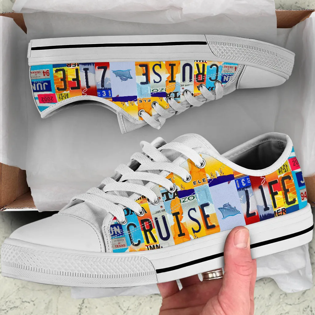 Cruise Life License Plate Shoes