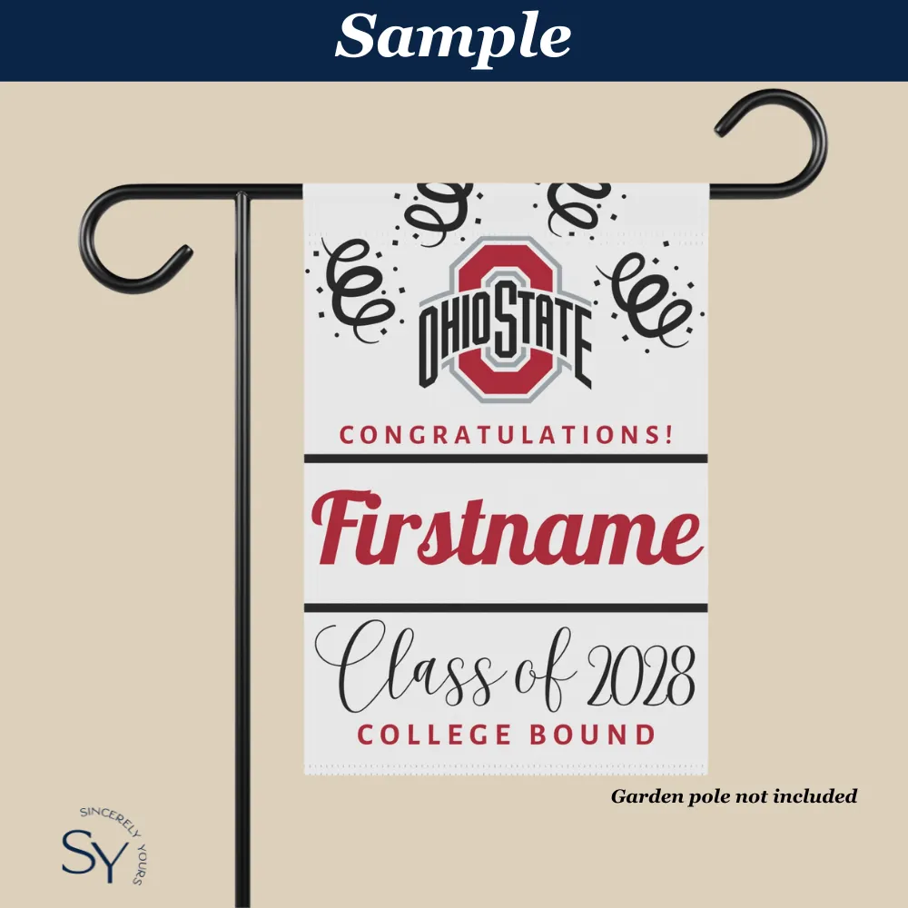 Custom College Bound Yard Flag | Yard Sign