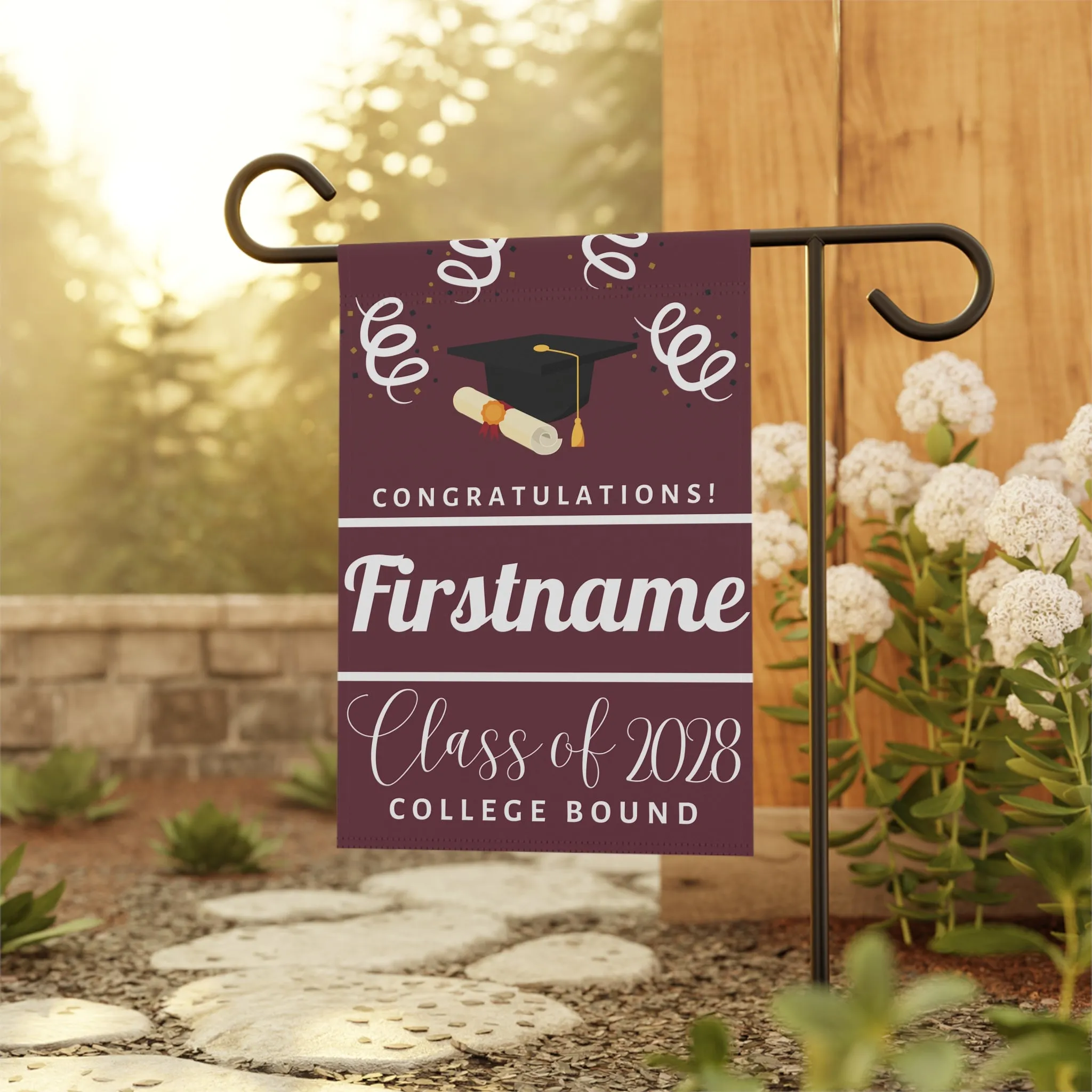 Custom College Bound Yard Flag | Yard Sign