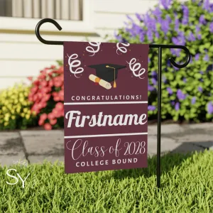 Custom College Bound Yard Flag | Yard Sign