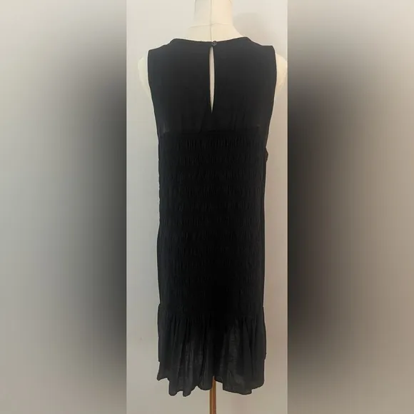 Daily Practice by Anthropologie Black Prix Smocked Dress Size Large