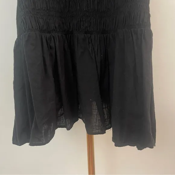 Daily Practice by Anthropologie Black Prix Smocked Dress Size Large