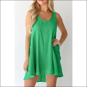 Dark Green Crinkle Mini Dress: i Own this Room (and you Know It) 😈 Needful Things