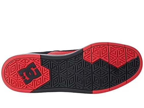 DC Cure Casual High-Top Skate Shoes Sneakers Black/Black/Red 10.5 D (M)
