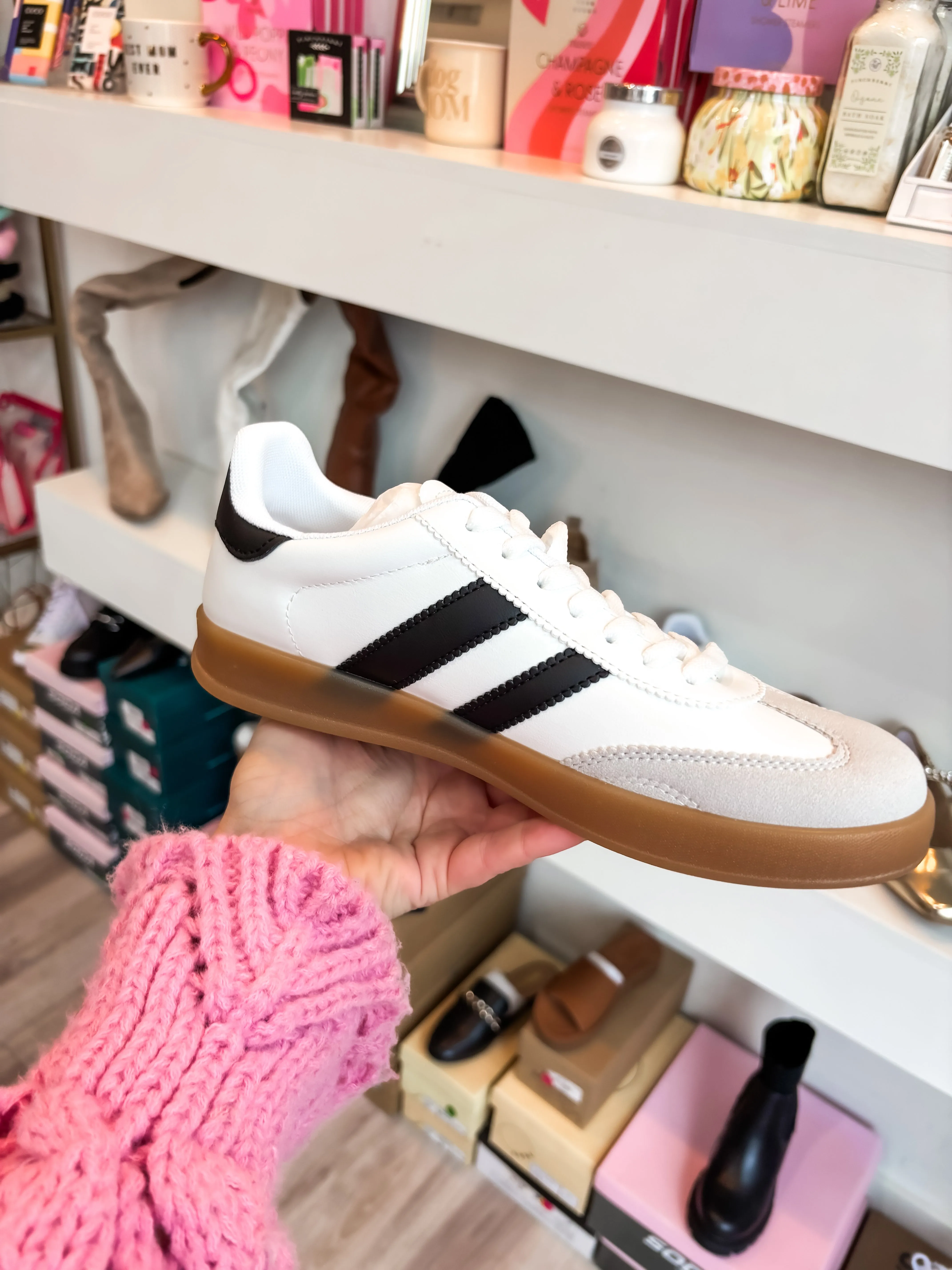 Deer Sneaker - White/Black