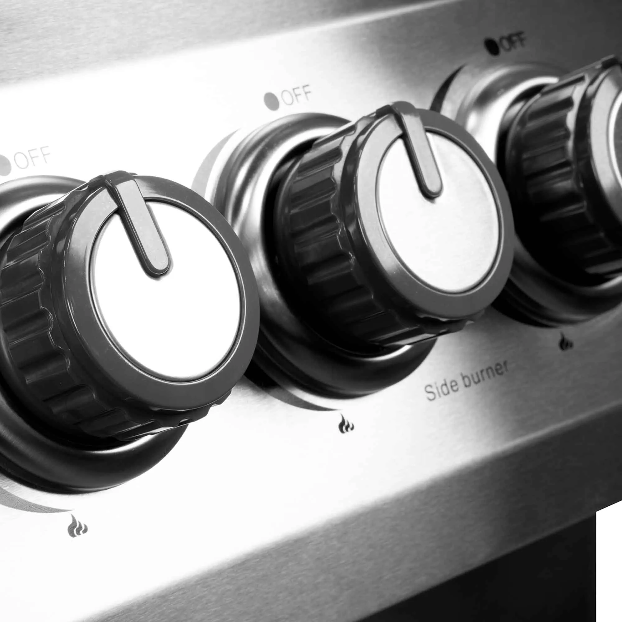 Dellonda 4 1 Burner Deluxe Gas BBQ & Water Resistant Cover, Stainless Steel - DG231