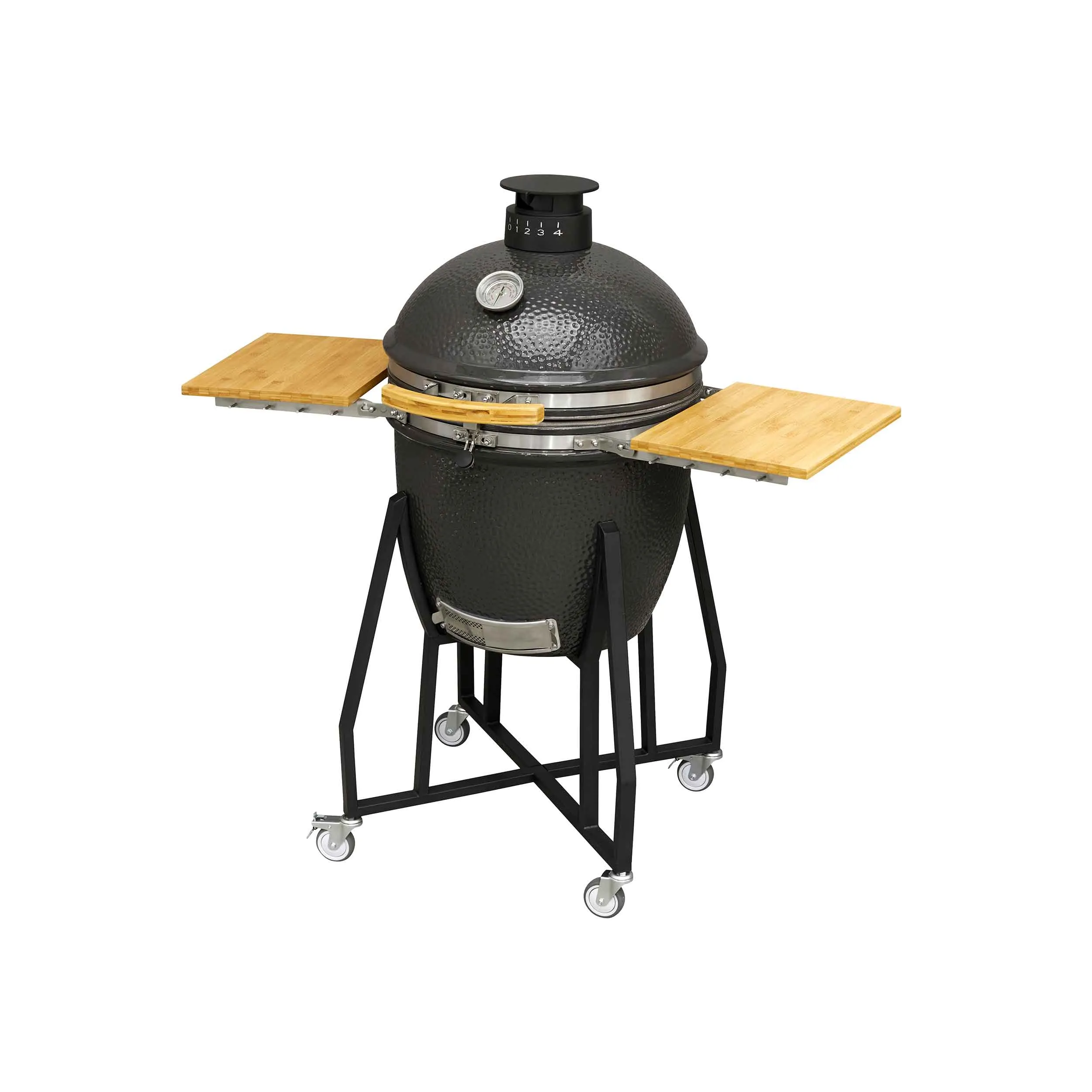 Deluxe Ceramic Kamado Style BBQ Grill/ Oven/Smoker, 22"(56cm) - DG236