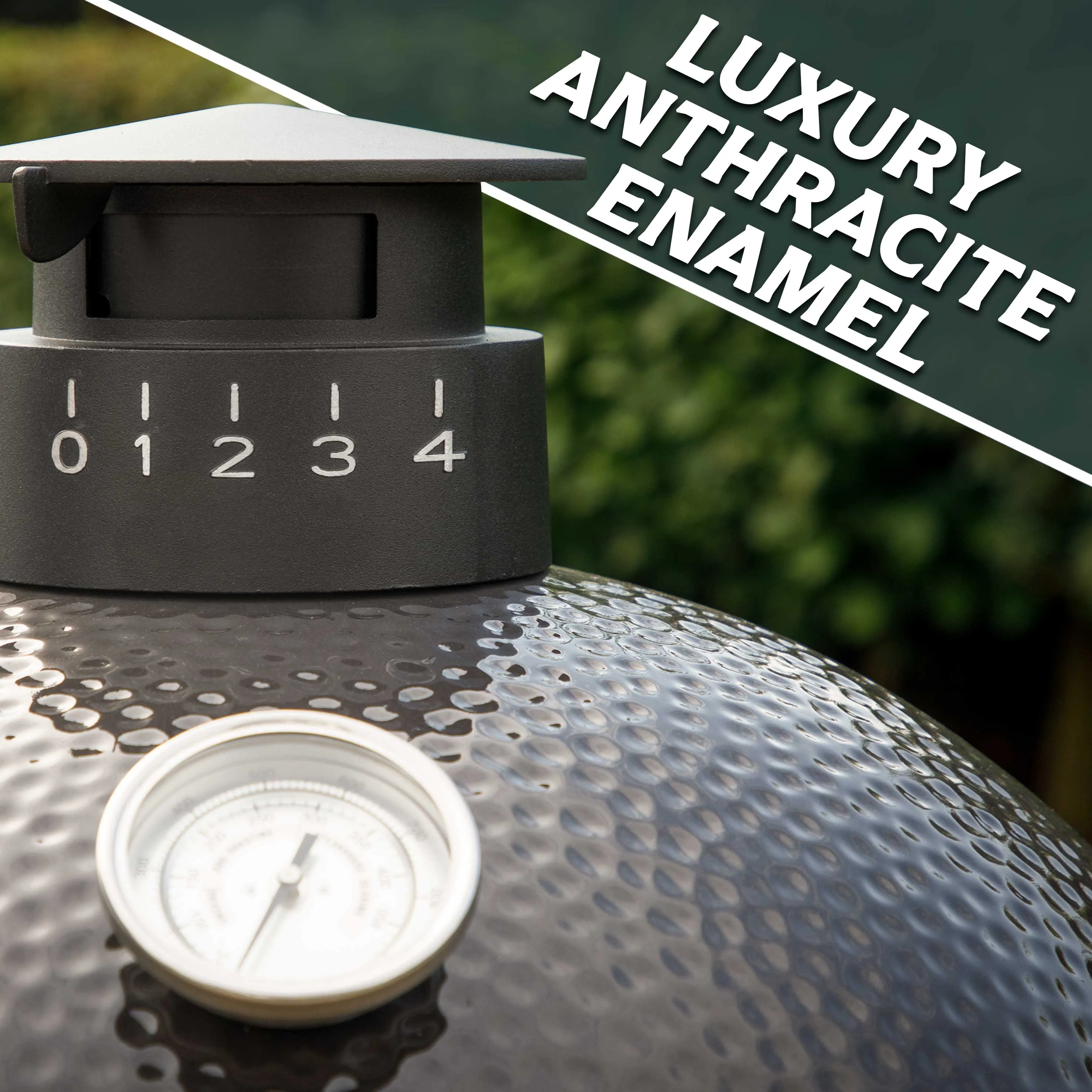 Deluxe Ceramic Kamado Style BBQ Grill/ Oven/Smoker, 22"(56cm) - DG236