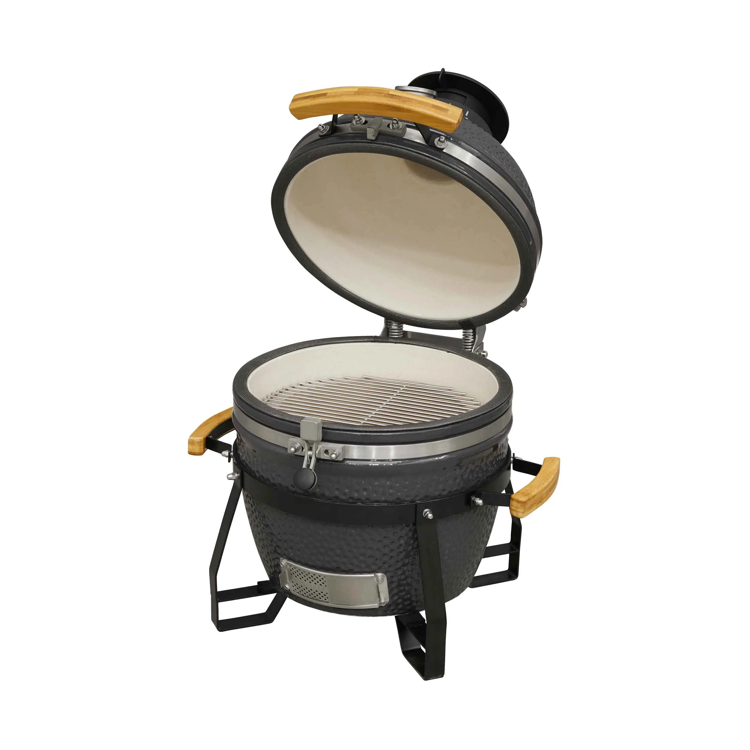 Deluxe Kamado BBQ Grill, Oven, Smoker, Ceramic 16"(40cm) - DG158