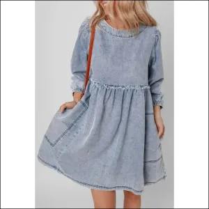 Denim Mini Dress: Leg Day , Bank Account Happy 😜 Needful Things