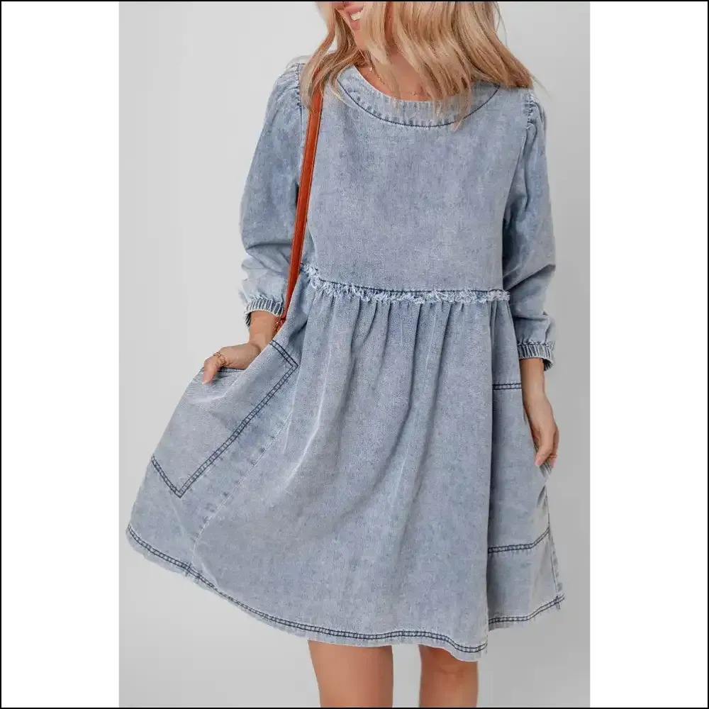 Denim Mini Dress: Leg Day , Bank Account Happy 😜 Needful Things