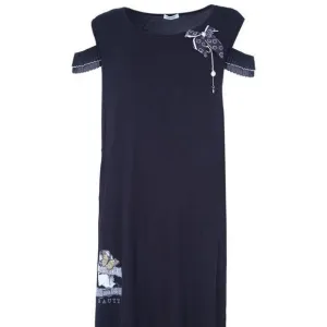 Designer black summer dress with smile pin maxi large sizes lightweight slim